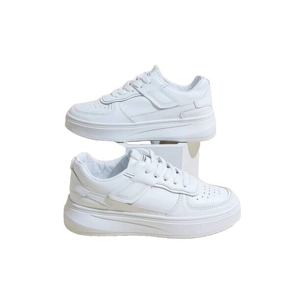 Women's Casual Athletic Shoes Fashionable Lace-up Canvas Sneakers size: 37#2 new - Picture 5 of 7